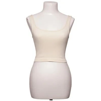 Tank Top (Beige) from Oqq Elastane, Polyamide