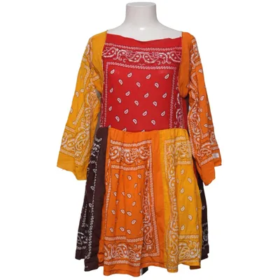 Kleid (Orange, Mehrfarbig) von Bazar da Costa Baumwolle