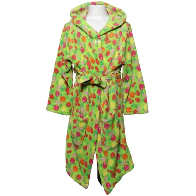Bathrobe (Green, Multicolored) from Playshoes Polyester