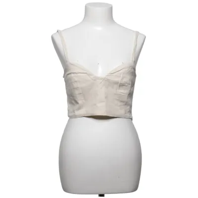 Crop top (Beige) van LeGer by Lena Gercke Linnen, Viscose