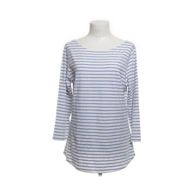 Långärmad t-shirt (Blå, Vit) från No Man's Land Elastan, Viskos