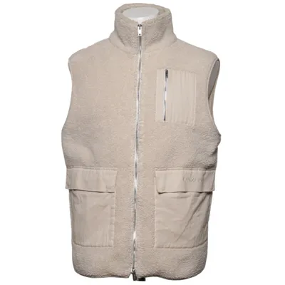 Outer vest (Beige) from Ciszere Cotton, Polyester