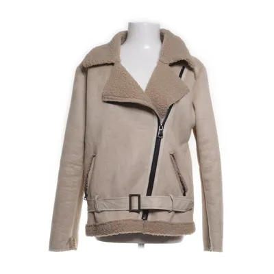 Shearling jas (Beige) van Made in italy Polyester, Polyurethaan, Viscose