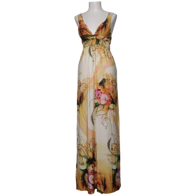 Robe longue (Jaune, Blanc, Multicolore) de Lucas & Emma Fashion Élasthane, Polyester