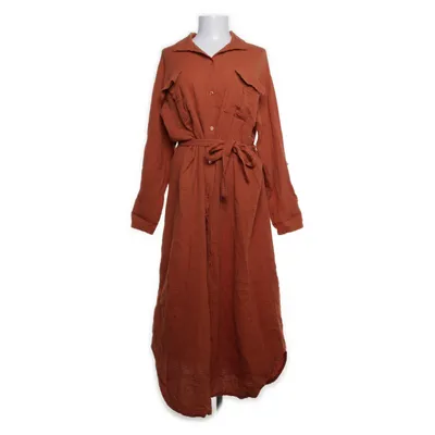 Shirt dress (Orange) from Fashiondiaries Cotton