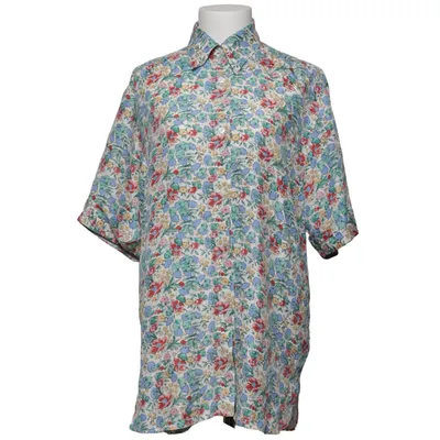 Kortärmad skjorta (Vit, Flerfärgad) från Pure Silk Silke