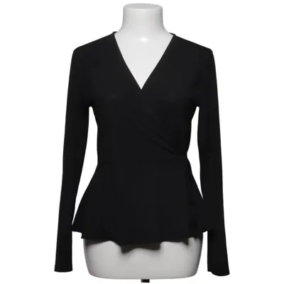 Slå-om bluse (Sort) fra Missay Elastan, Polyester