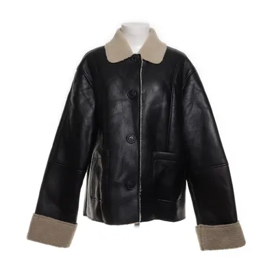 Shearlingjacka (Svart, Beige) från ASOS Design Polyester, Polyuretan