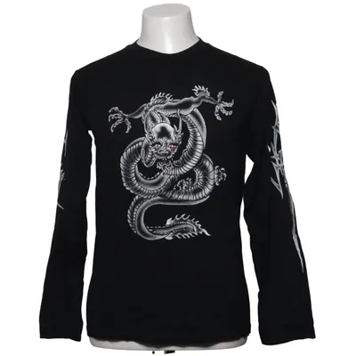 Langærmet t-shirt (Sort) fra Heavy Metal Bomuld