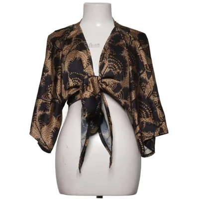 Wrap blouse (Black, Brown) from ON LINE Polyester