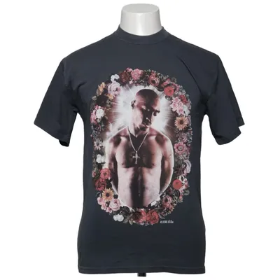 T-shirt (Gris) de 2Pac Coton