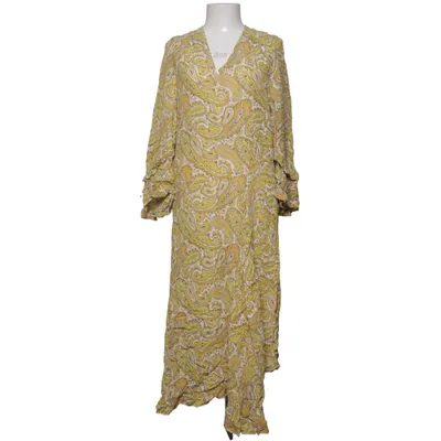 Maxi jurk (Geel, Wit) van Baum Und Pferdgarten Zijde, Viscose