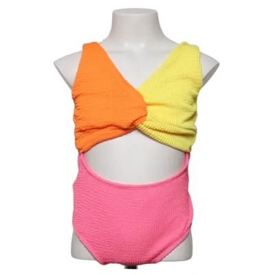 Maillot de bain une pièce (Orange, Jaune, Rose) de Shein Élasthane, Polyester