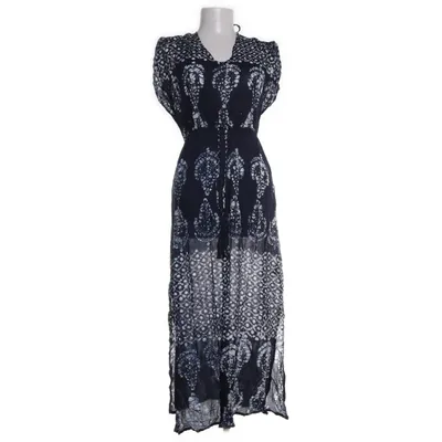 Jurk (Blauw, Wit) van Indiska Viscose