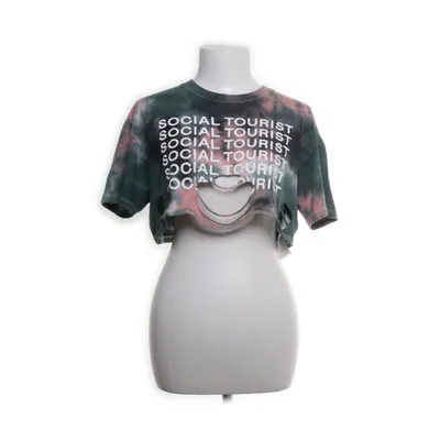 Crop top (Green, Multicolored) from Social Tourist Cotton