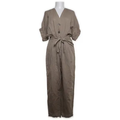 Jumpsuit (Brown) from Zara Cotton, Linen