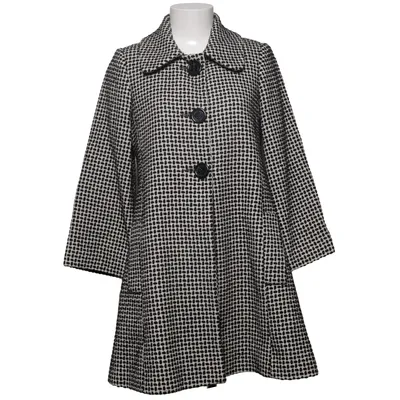 Coat (Black, White) from Naf Naf Acrylic, Polyester, Wool