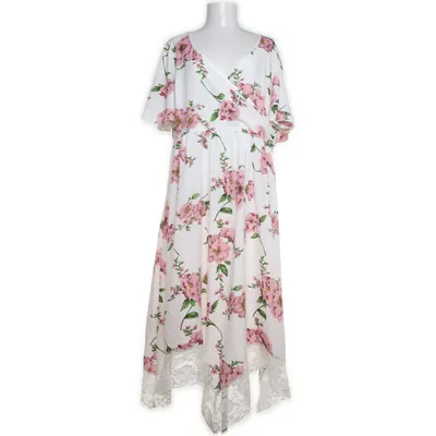 Maxi jurk (Wit, Meerkleurig) van Shein Polyester