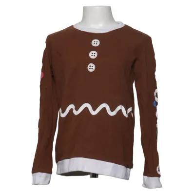 Langarmshirt (Braun, Weiß) von Christmas Collection Baumwolle