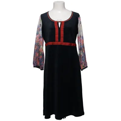 Jurk (Zwart, Meerkleurig, Rood) van Margot Katoen, Polyester