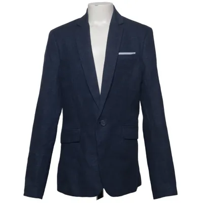 Blazer (Blauw) van H&M Katoen, Linnen, Polyester