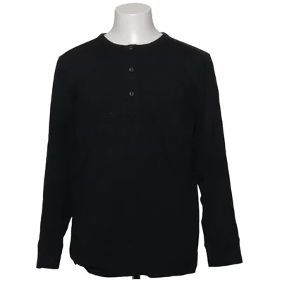Henley shirt (Zwart) van Selected Homme Organisch katoen