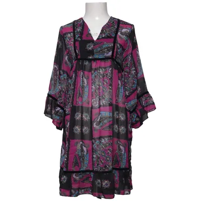 Caftan (Rose, Noir, Bleu) de Foglie Rosse Soie