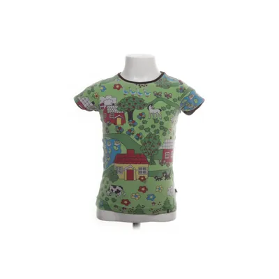 T-shirt (Grön, Flerfärgad) från Småfolk Bomull, Elastan, Modal