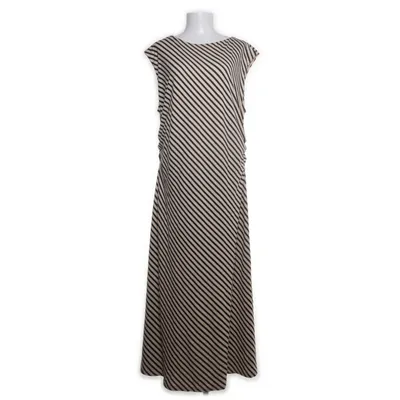 Maxi jurk (Beige, Zwart) van H&M Modern Classic Elastaan, Polyamide, Viscose, Polyester