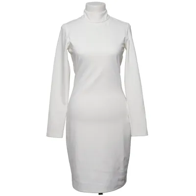 Robe à col roulé (Blanc) de Clarina Élasthane, Polyester