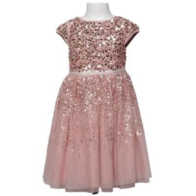 Klänning (Rosa, Guldfärgad) från Primark Premium Polyester