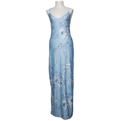 Långklänning (Blå, Vit) Elastan, Polyester