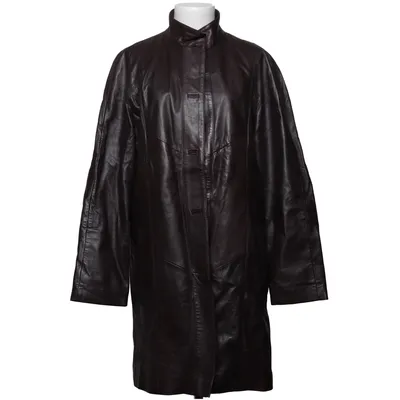 Leather coat (Brown) from Aleksander of Norway Leather, Polyester