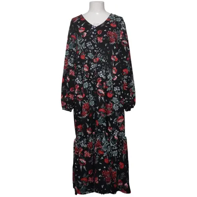 Maxikjole (Sort, Rød, Flerfarvet) fra Pola Elastan, Polyester