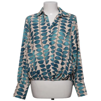 Blouse (Blue, Beige) from New Collection Polyester