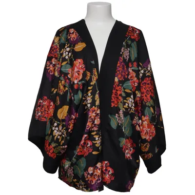 Kimono (Schwarz, Mehrfarbig) von H&M Conscious Collection Recyceltes Polyester