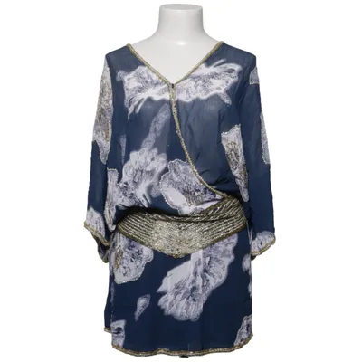 Jurk (Blauw, Wit, Goud) van Ganni Viscose