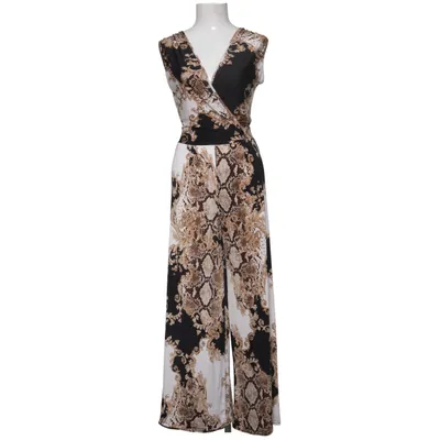 Jumpsuit (Zwart, Beige, Bruin) van New Feeling Elastaan, Polyester