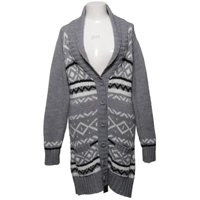 Cardigan (Gray, White) from Premoda Acrylic, Wool