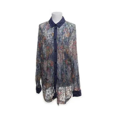Blouse (Blauw, Meerkleurig) van Mona Elastaan, Polyamide