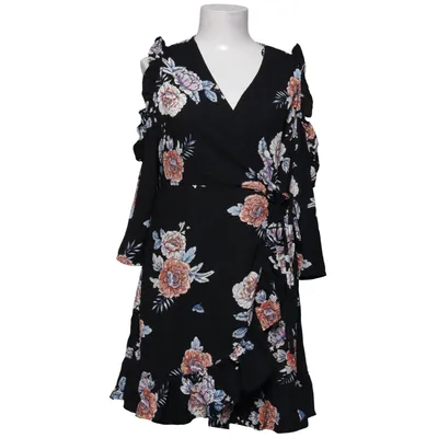 Robe portefeuille (Noir, Multicolore) de Romeo & Juliet Couture Polyester