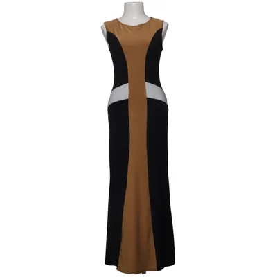 Maxikjole (Sort, Brun, Hvid) fra Glitzy Elastan, Polyester