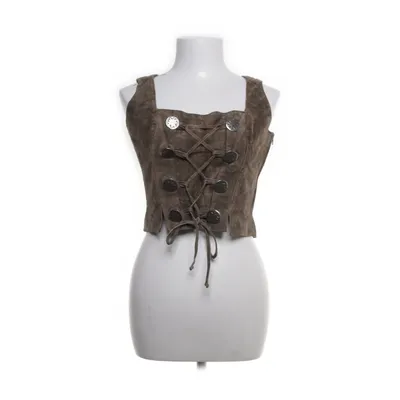 Folk costume (Brown, Green) from Mode aus Salzburg by H. Moser Cotton, Leather