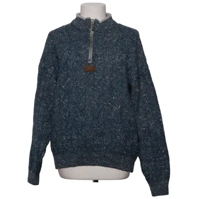 Sweater (Blue, Gray) from Ivanhoe Acrylic, Cotton, Wool