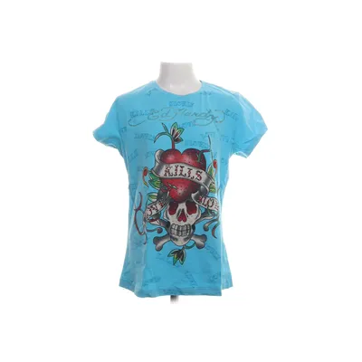 T-shirt (Blå, Flerfarvet) fra Ed Hardy Bomuld, Elastan