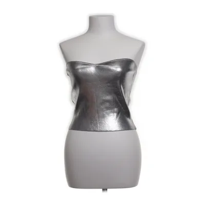 Tubtopp (Silverfärgad) från Mango Elastan, Polyester