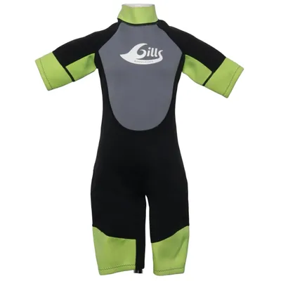 Wetsuit (Black, Green) from Gills Watersports Polyamide
