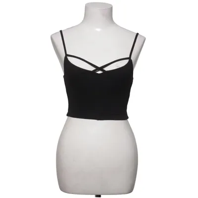 Crop top (Noir) de Hollister Coton, Élasthane