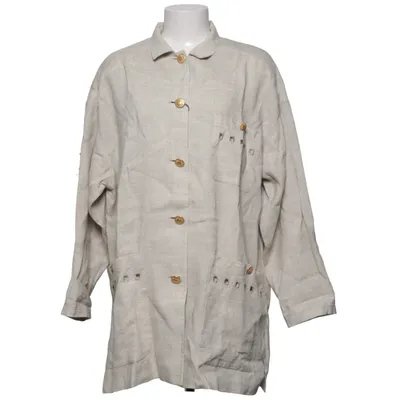 Blazer (Beige) van Carlo Colucci Linnen, Viscose