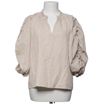Blouse (Beige, White) from Minus Cotton, Polyester